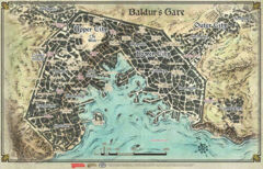 D&D Baldur's Gate Map